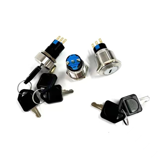 Nút Xoay Bằng Thép Không Gỉ 2 Và 3 Vị Trí 16mm 19mm 22mm 1NO1NC