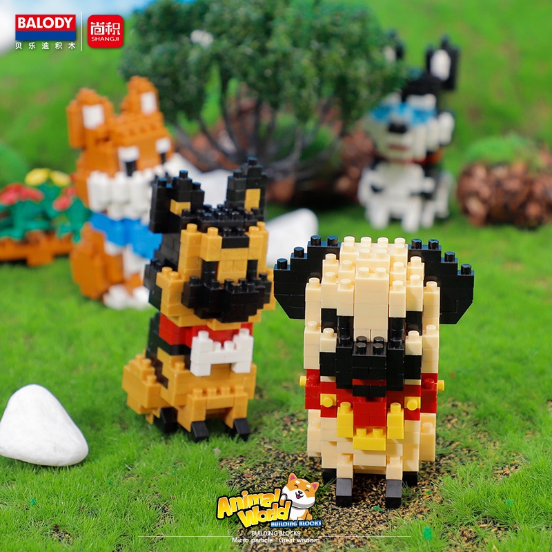 Bộ Đồ Chơi Lắp Ráp Mô Hình Chó Mèo Cho Bé