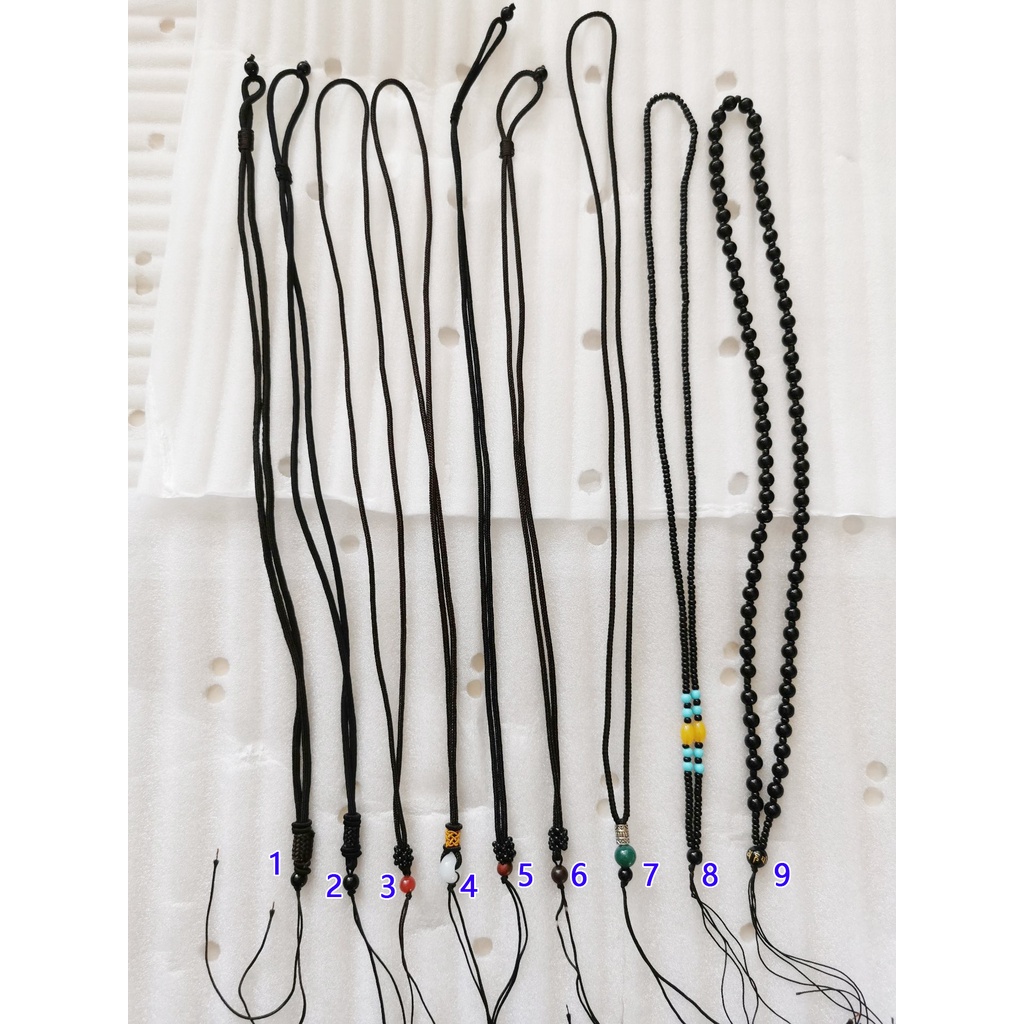 Mặt Dây Chuyền Đá Ngọc Bích Màu Đen / Xanh Lá Tự Nhiên An Toàn