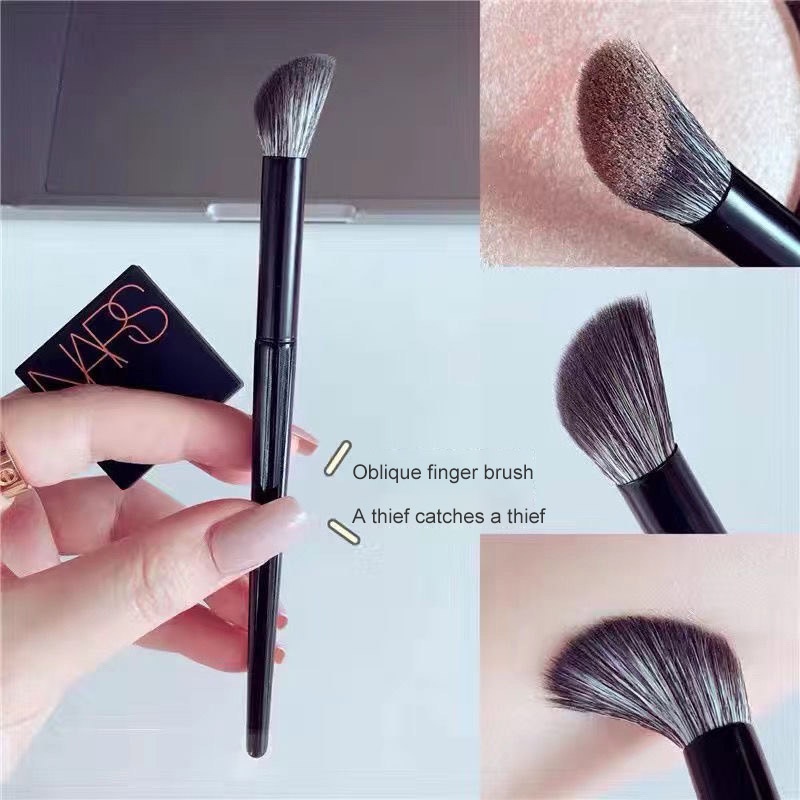 hình đầu ngón tay bàn chải đánh bóng mũi/Cọ vẽ đường viền/Cọ trang điểm cầm tay đa chức năng