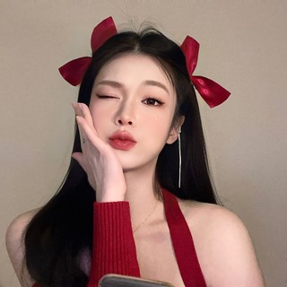 Set 2 kẹp tóc nơ lụa nơ lụa, nhung mini, bộ đôi kẹp tóc nơ, đồ làm đẹp tóc tết nơ nhung sang chảnh, kẹp tóc tết