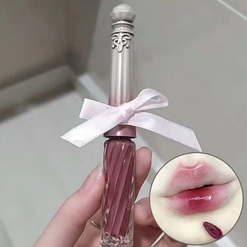 Son Bóng Dạng Lỏng Dưỡng Ẩm Lâu Trôi Chống Thấm Nước Màu Trắng Hình Nơ HERORANGE