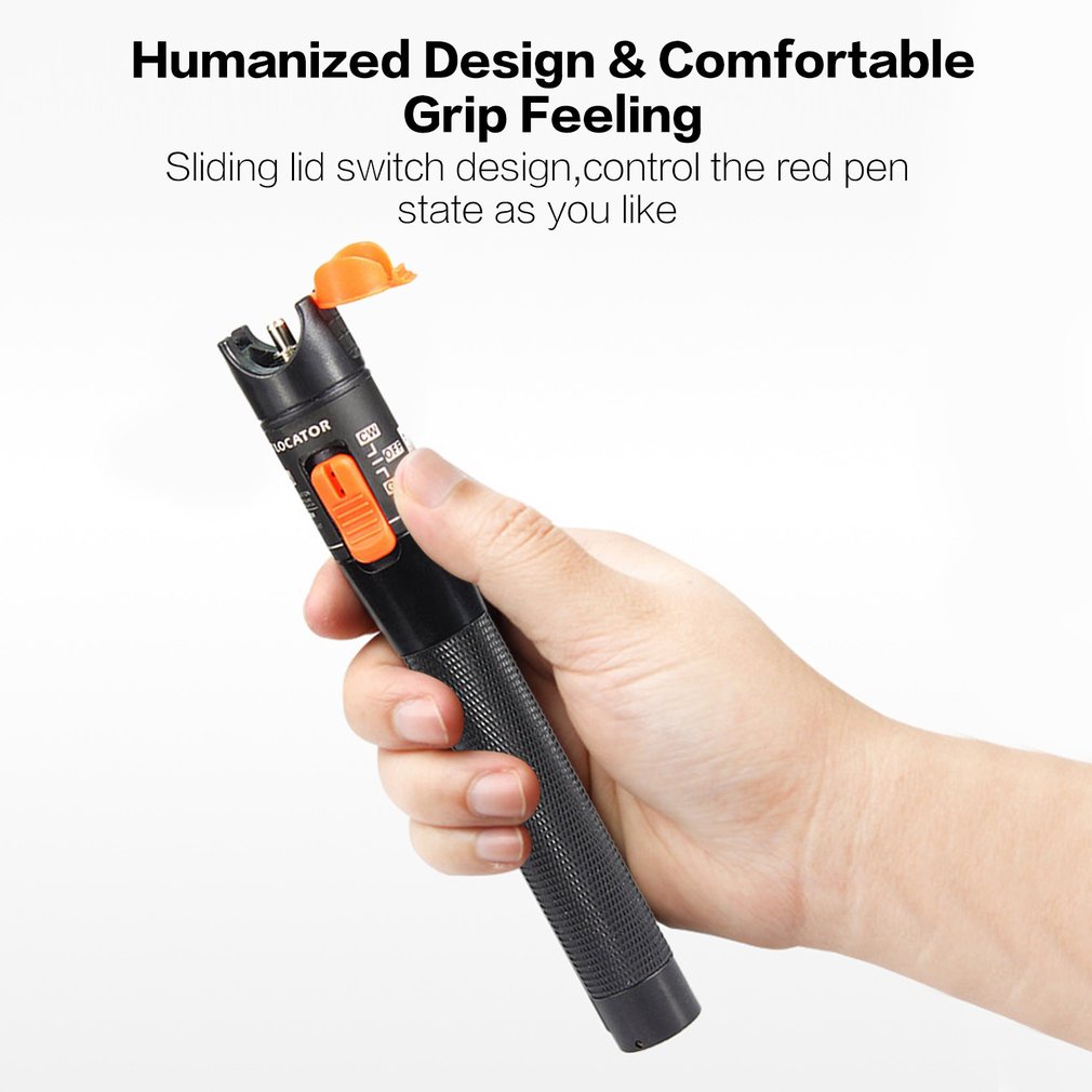 ✿vivi✿Red Laser Fiber Optic Visual Fault Locator Fiber Optic Test Pen 10MW 10KM