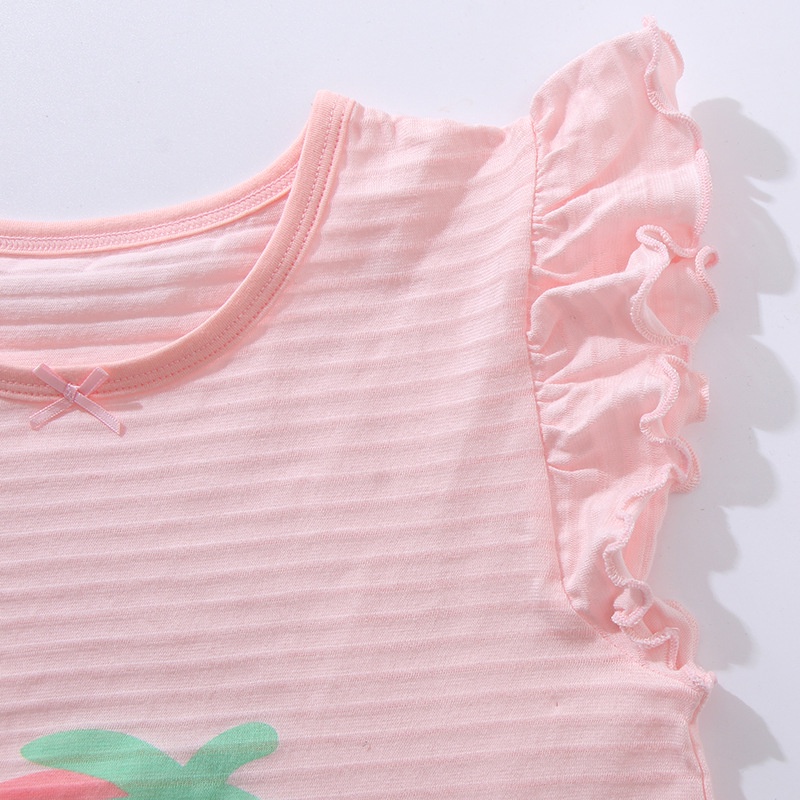 Váy bé gái, đầm bé gái mùa hè cotton sợi tre cao cấp họa tiết dễ thương MAMDADKIDS