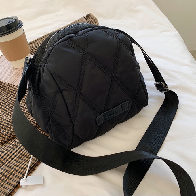 Túi Đeo Chéo Thêu Họa Tiết Kim Cương Đơn Giản Thời Trang Cho Nữ fna342