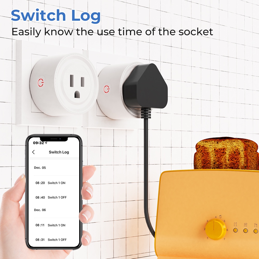 GOOGLE Phích Cắm Điện Thông Minh 20a / 16a wifi tuya Phích Cắm us