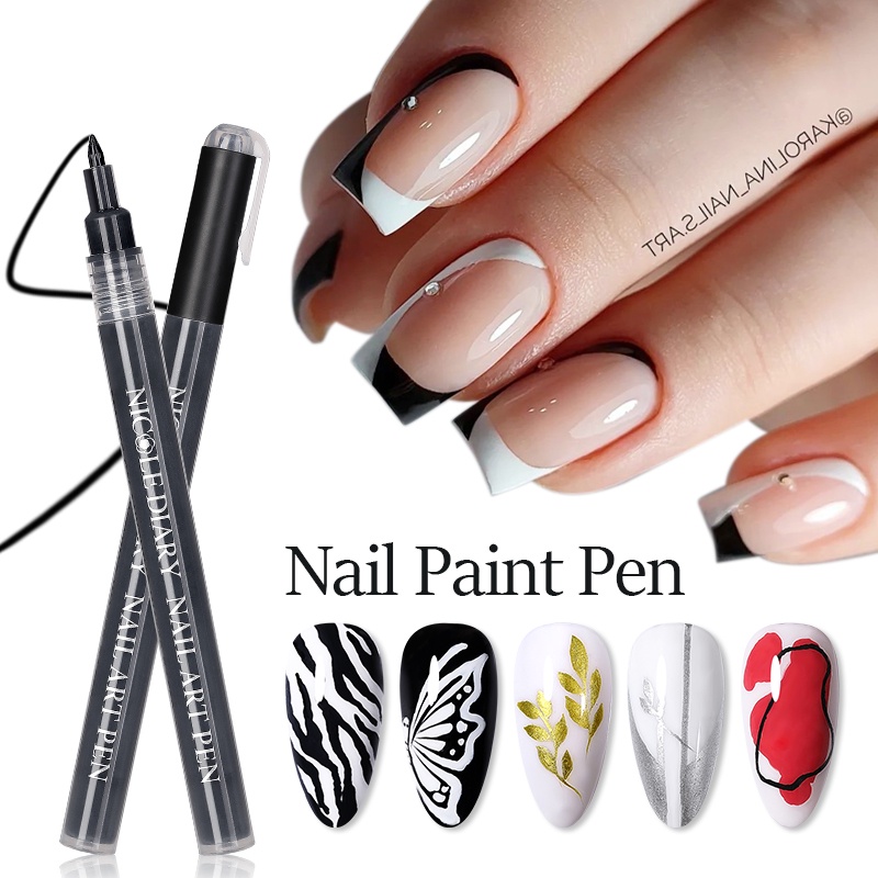 Bút Trang Trí Móng Nghệ Thuật 3D Đầy Màu Sắc Tiện Lợi