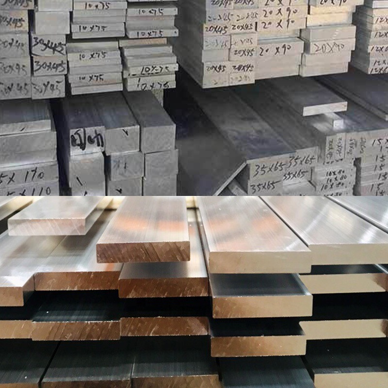 Thanh Vuông Trơn Bằng Nhôm Dày 6mm Dài 300mm 500mm 6 10 12 15 20 25 30 35 40 45 50 55 60mm 6061