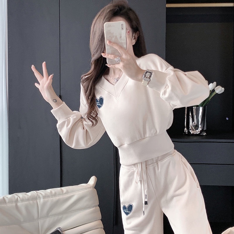 Bộ Đồ Thể Thao Hai Mảnh Phong Cách Thời Trang Xuân Thu Mới 2023