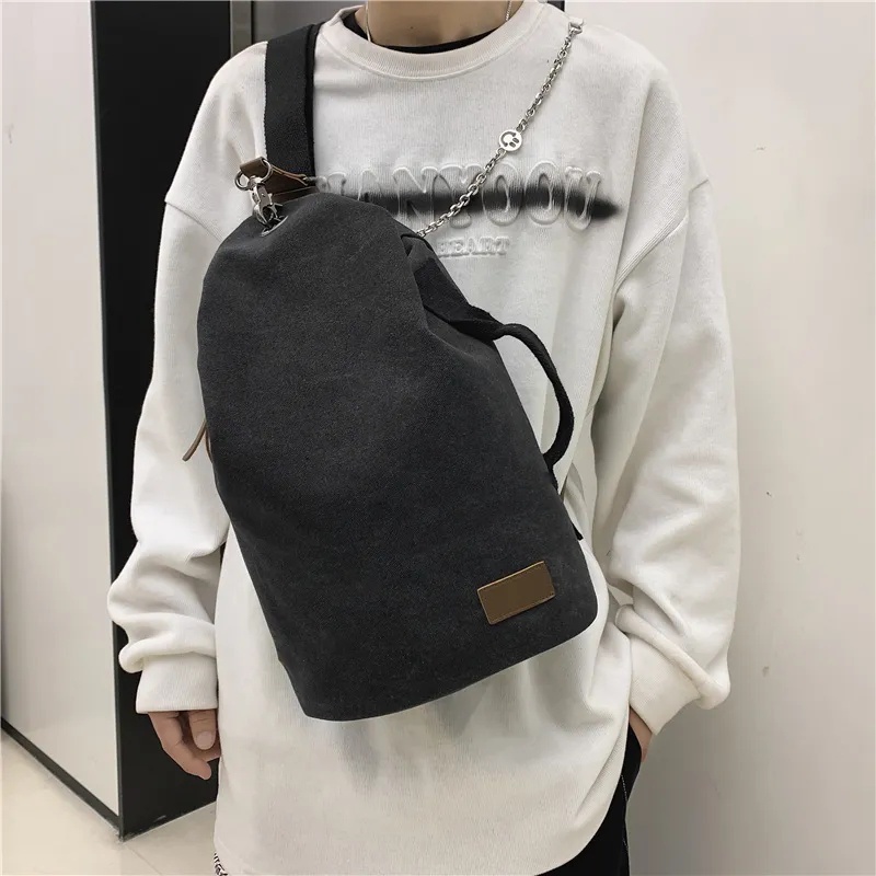 Túi Đeo Chéo Vai Bằng Vải Thời Trang Sành Điệu Dễ Thương Cho Nam Và Nữ fna340