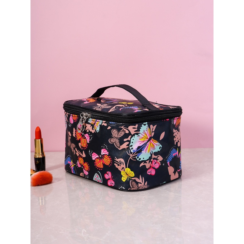 Túi Đựng Mỹ Phẩm Sức Chứa Lớn In Họa Tiết Thời Trang