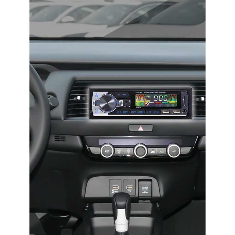 Car Radio Audio 1din Bluetooth Stereo MP3 Player FM Receiver 60Wx4 12V/24v Support Charging USB/TF Card With Remote Control | BigBuy360 - bigbuy360.vn