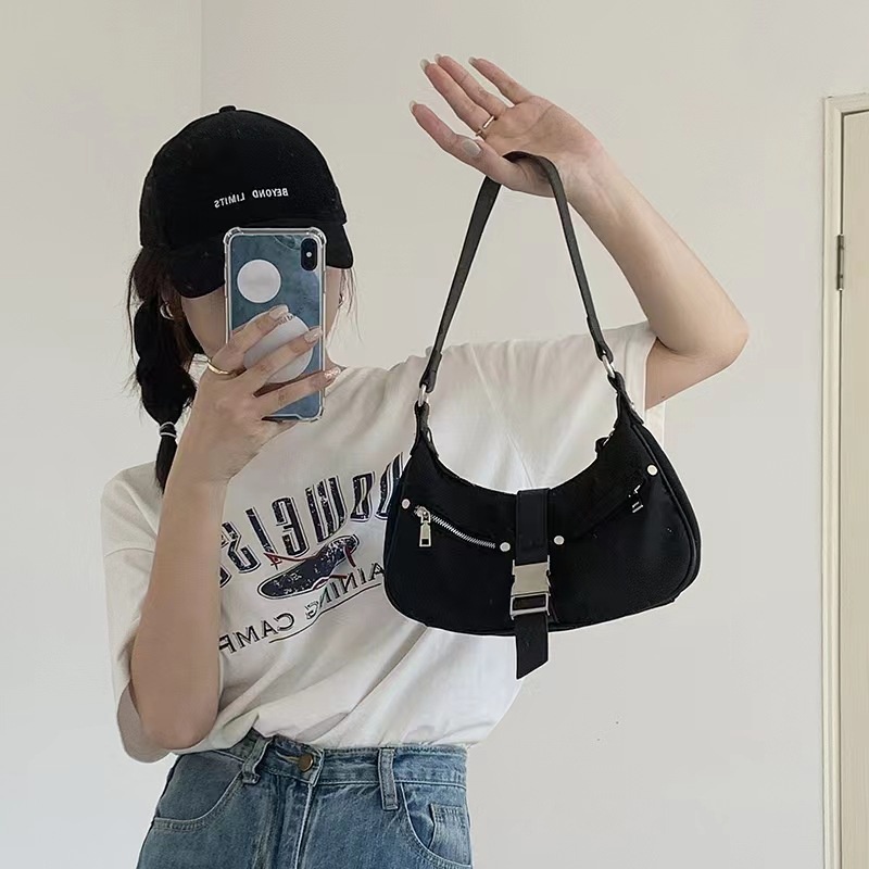 Ielgy Túi Đeo Vai Khóa Kim Loại Hình Đa Năng Hợp Thời Trang Cho Nữ