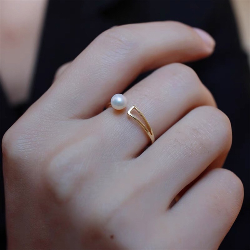 Nhẫn Hở Mạ Vàng Thiết Kế Đơn Giản Thời Trang Giá Bán Sỉ