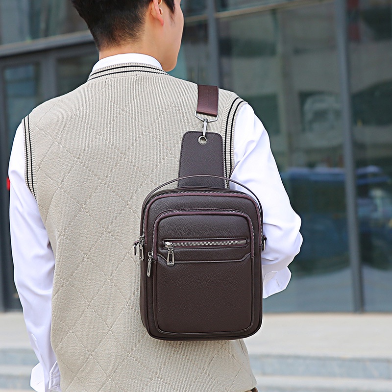 Da Túi Đeo Vai Chống Thấm Nước Phong Cách Doanh Nhân Thời Trang Cho Nam 1357