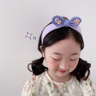 Băng đô vải đính nơ ngôi sao xinh xắn thời trang cho bé gái