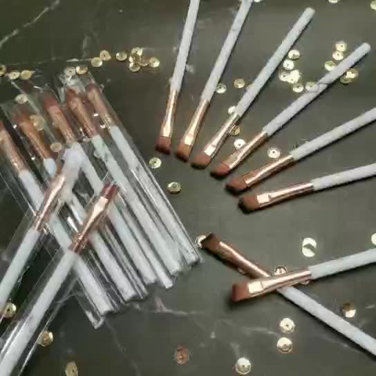 1 Cọ Trang Điểm Mắt Chuyên Nghiệp Với Đầu In Họa Tiết Đá Cẩm Thạch