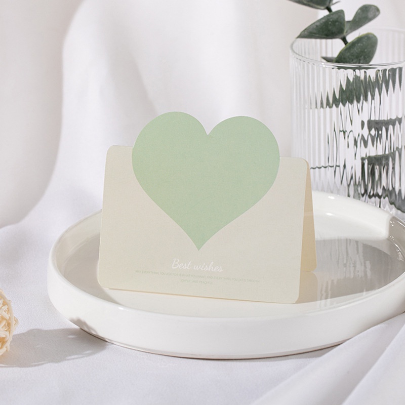 Thiệp quà tặng in hình đáng yêu mẫu trái tim