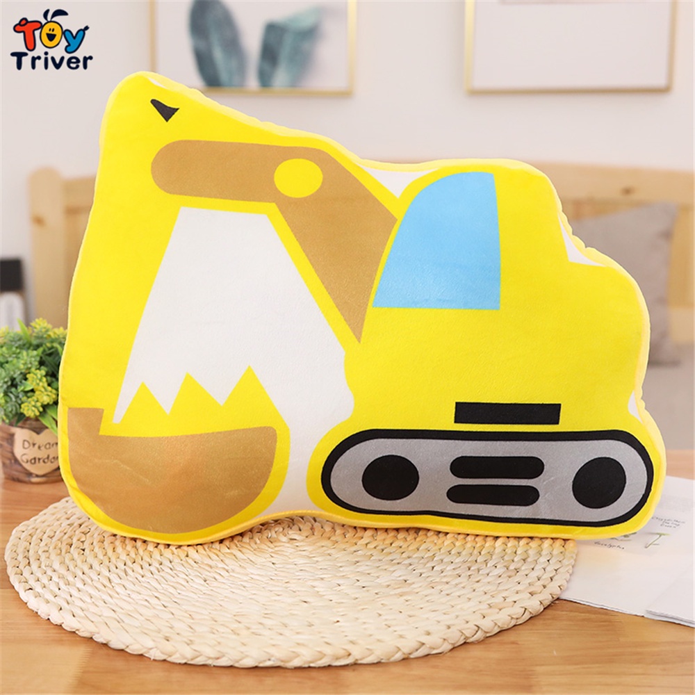 Gối Bông Hình Xe Cảnh Sát / Xe Cứu Hỏa / Xe Cứu Hỏa Dễ Thương Trang Trí Phòng Bé Trai