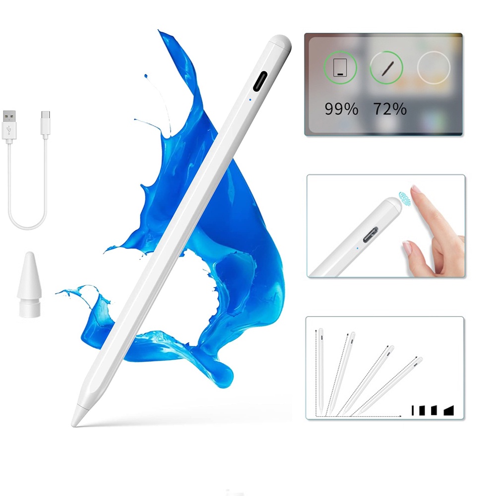 Bút cảm ứng chống chạm nhầm Stylus Bluetooth thế hệ thanh đậm dành cho iPad