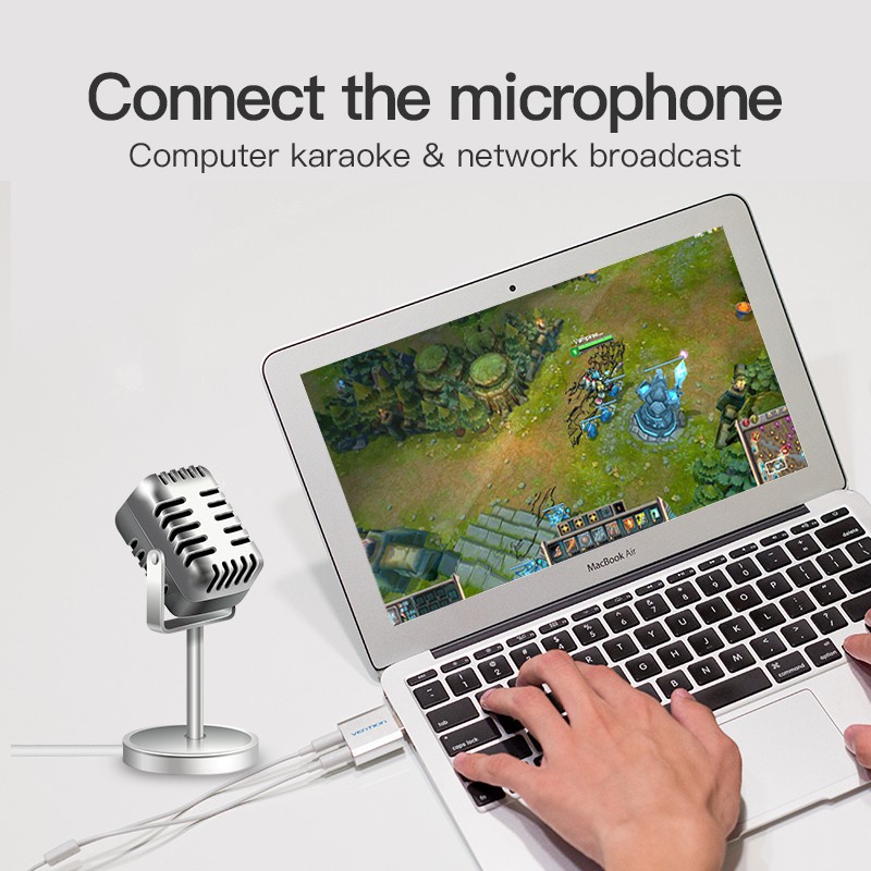 Thẻ Âm Thanh Usb 7.1Channel Bằng Hợp Kim Nhôm Chuyên Dụng Cho Máy Tính