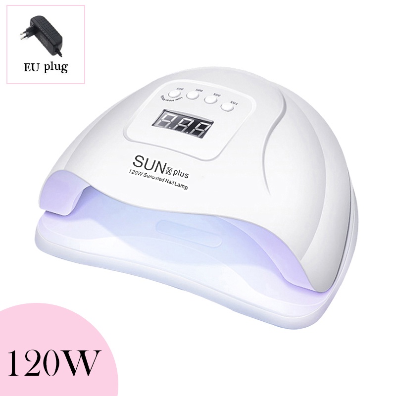 Đèn LED UV 120W UR SUGAR phích cắm EU dùng hong khô sơn móng tay