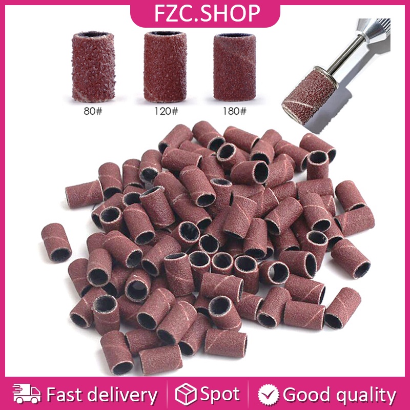 Đầu mài móng Nail Bộ 100 Đầu Mài Móng Tay 180 / 120 / 80 Grit 0603231