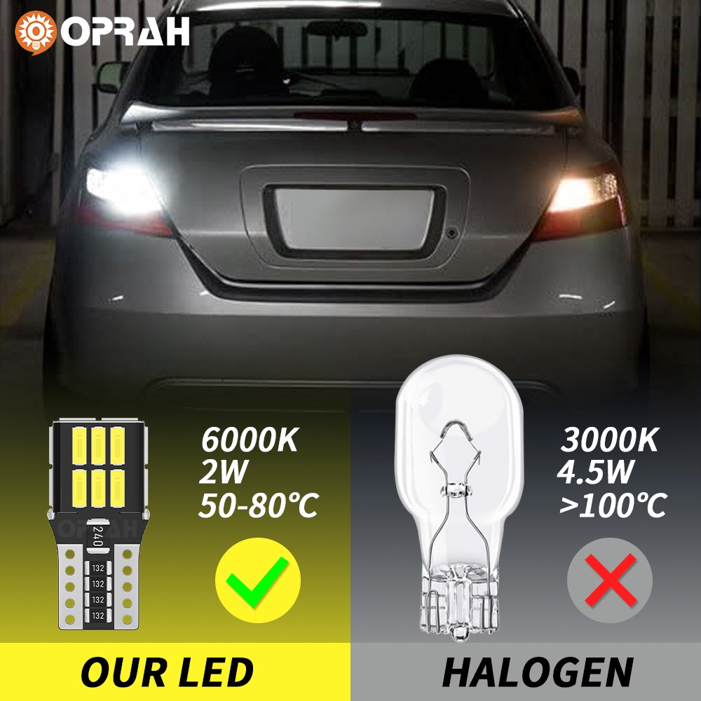 1 Đèn Led T10 W5W Ánh Sáng Trắng 4014SMD 24LED 6000K Gắn Biển Số Xe Hơi