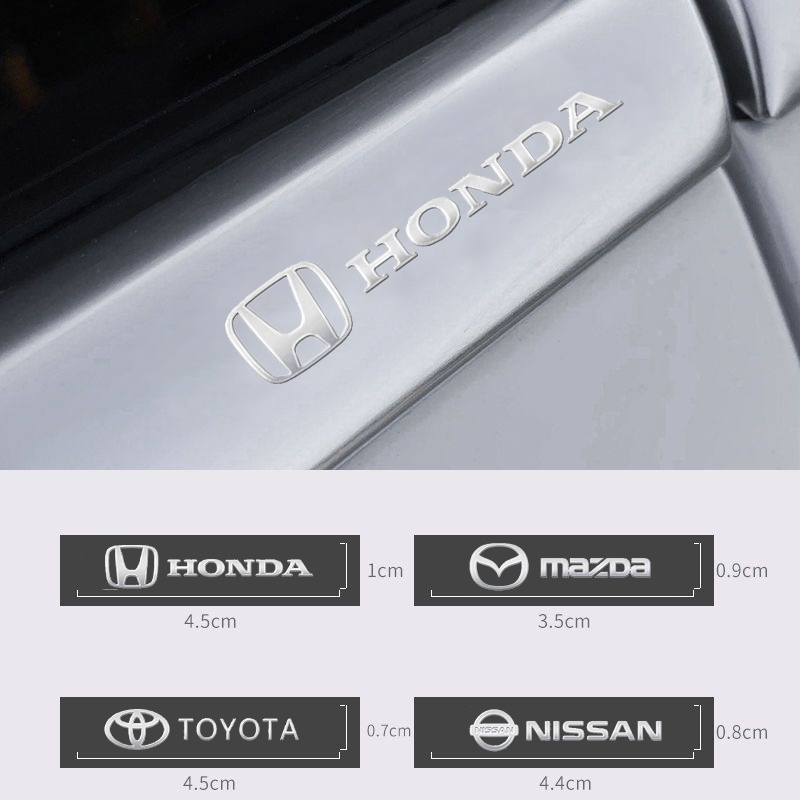 Bc 4,5 cm logo xe hơi 3d nhãn dán kim loại nội thất xe vô lăng điều khiển trung tâm bảng điều khiển xe decal dán xe kim loại cá nhân hóa cao cấp