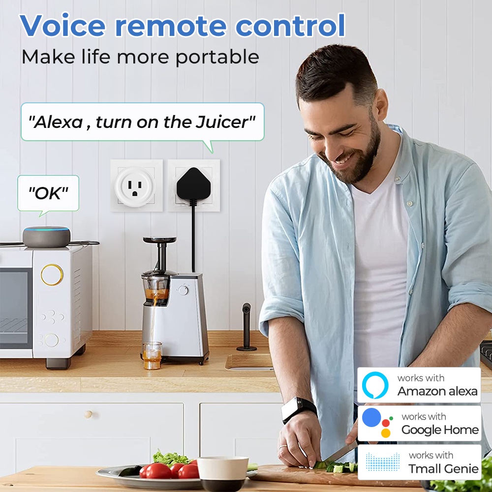 GOOGLE Phích Cắm Điện Thông Minh 20a / 16a wifi tuya Phích Cắm us