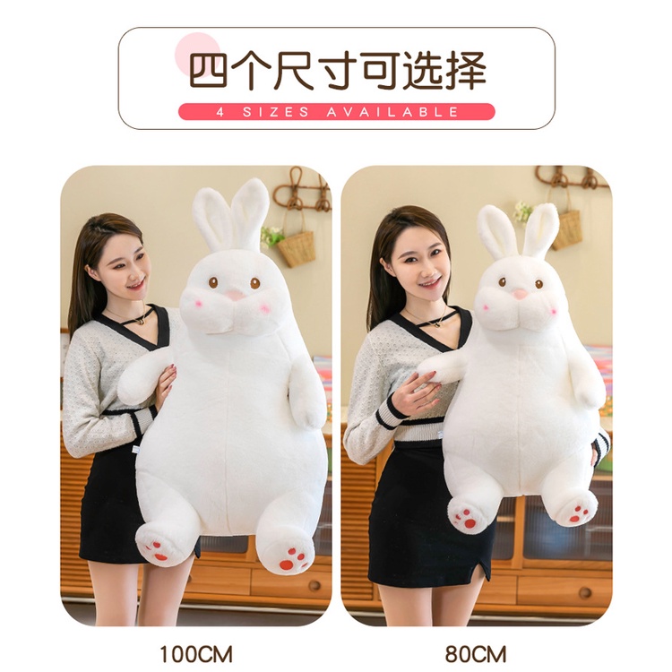 Thú Nhồi Bông Hình Con Thỏ Dễ Thương Cho Bé