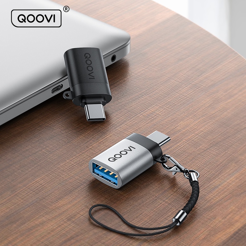 Đầu chuyển đổi QOOVI OTG Type C sang USB cho máy tính bảng/điện thoại