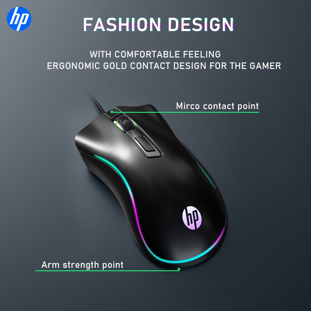 Chuột Gaming HP G100 Quang HọC Có Dây, 1600DPI NhiềU MàU