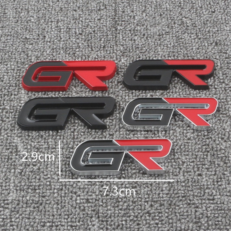 Sticker 3D trang trí xe ô tô thể thao HV Yris RZ RC RS Prius Lexus Harrier Camry RAV4