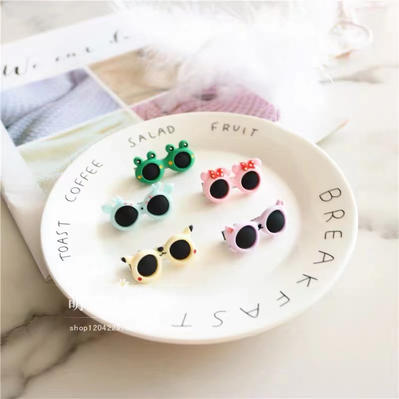 Kẹp Lông Hình Mắt Kính 3cm Cho Thú Cưng