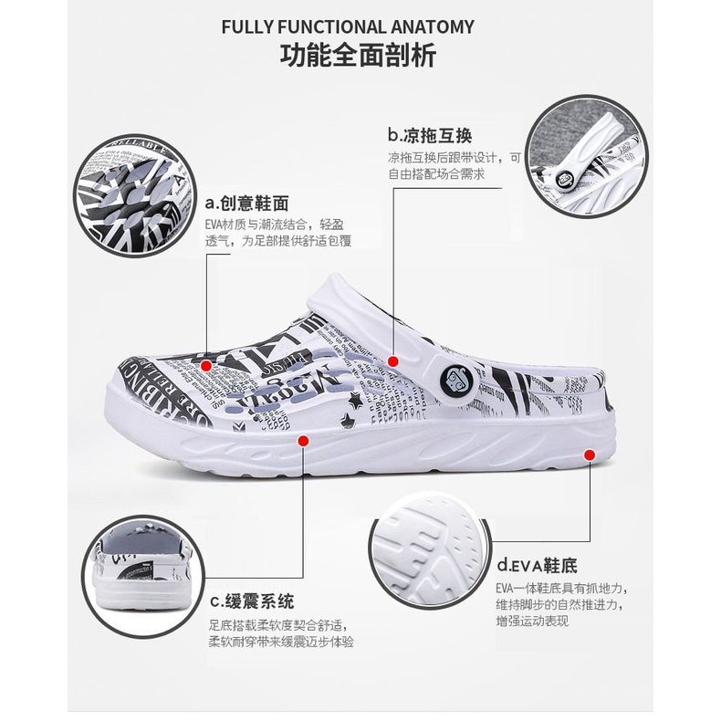 Dép Crocs Size Lớn 46 / 47 / 48 / 49 Thời Trang Xu Hướng Mới 2023 Cho Nam