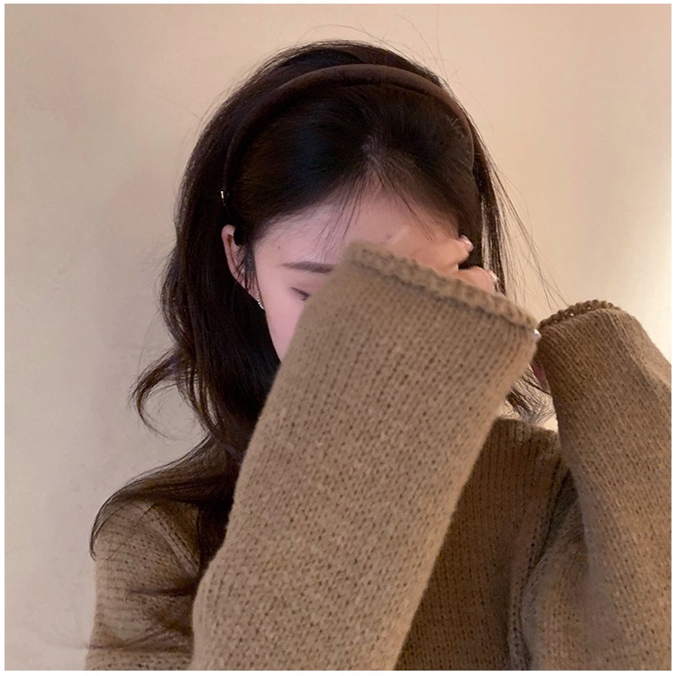 Băng Đô Cài Tóc Vải Nhung Mỏng Cao Cấp Phong Cách Retro Cao Cấp Dễ Phối Đồ Hàng Ngày Cho Nữ