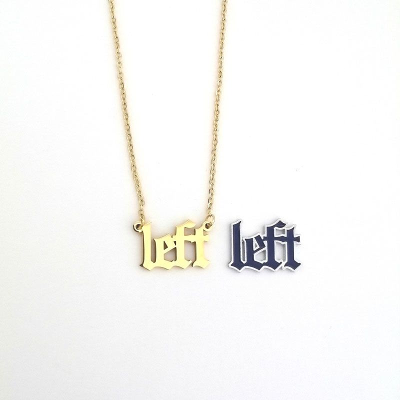 Vòng cổ/ Vòng tay mặt chữ Left không phai màu phong cách ngôi sao cho học sinh