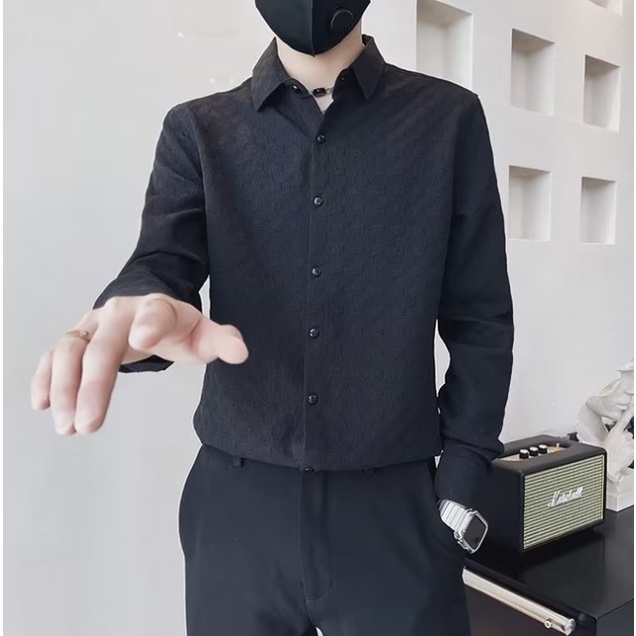 Áo sơ mi dài tay họa tiết hoa cao cấp thời trang dành cho nam fashion áo nam đẹp simple áo thời trang nam top áo sơ mi trắng nam áo sơ mi nam hàn quốc