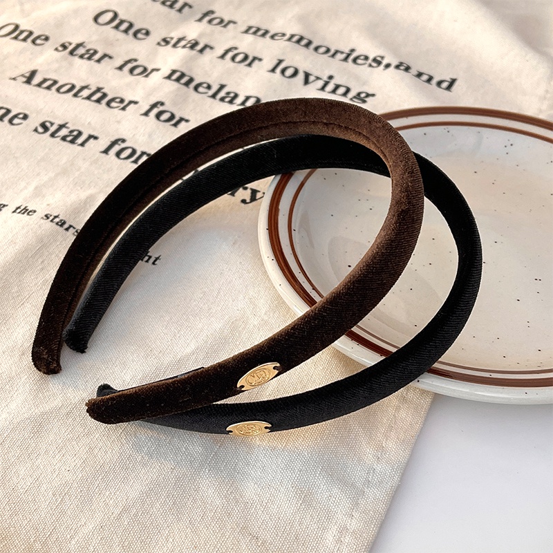 Băng Đô Cài Tóc Vải Nhung Mỏng Cao Cấp Phong Cách Retro Cao Cấp Dễ Phối Đồ Hàng Ngày Cho Nữ