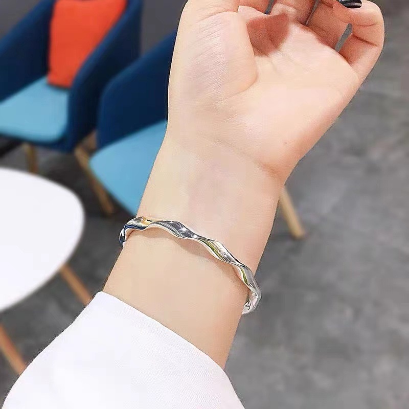 Vòng Tay Bạc 925 Thiết Kế Đơn Giản Thời Trang Cho Nữ Mới