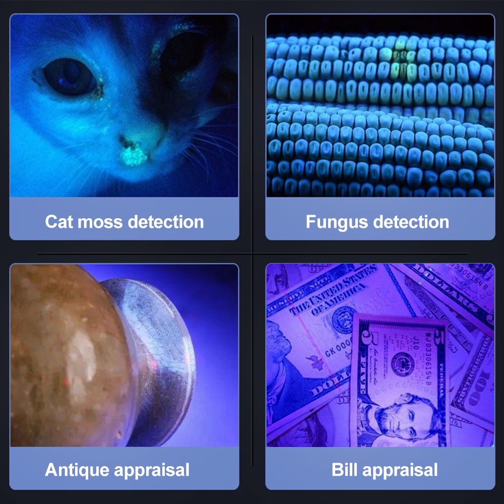 Đèn tia cực tím Đèn Led UV 365nm Diệt Nấm Da Chống Nước Tia Cực Tím Cho Thú Cưng đèn led tím đèn cực tím đèn tia uv đèn ngủ tím