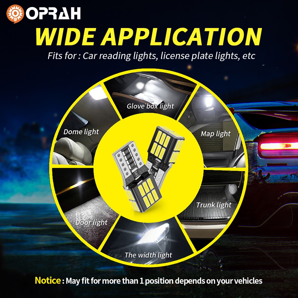 1 Đèn Led T10 W5W Ánh Sáng Trắng 4014SMD 24LED 6000K Gắn Biển Số Xe Hơi