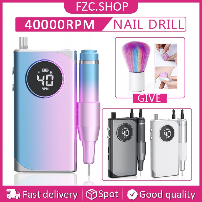 Máy Mài Móng Tay 40000RPM Màn Hình LCD Không Dây Chuyên Dụng 0603340