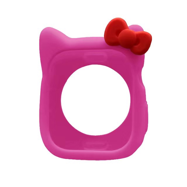 Ốp Bảo Vệ Bằng Silicon Hình Hello Kitty Cho iWatch 7 / 6 / 5 / 4 / 3 / 2 / 1 / SE Generation 38 / 40 / 41 / 42 / 44 / 45MM