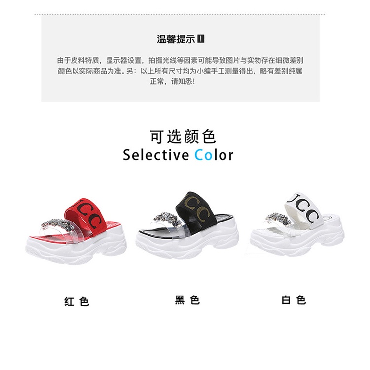 Dép Sandal Đế Dày Thời Trang Đi Biển Mùa Hè 2021 Phong Cách Mới Cho Nữ