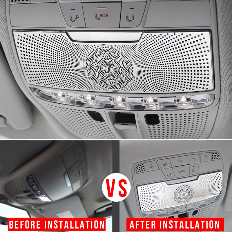 Khung Viền Đèn Đọc Sách Trang Trí Nội Thất Xe Hơi Mercedes Benz C Class W205 GLC S205 X253 C205 C253 GLC200 C300