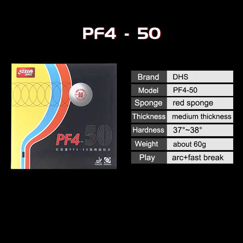 Bóng Bàn Bằng Cao Su Đàn Hồi Tốt DHS PF4-50 PF4 50 PF4