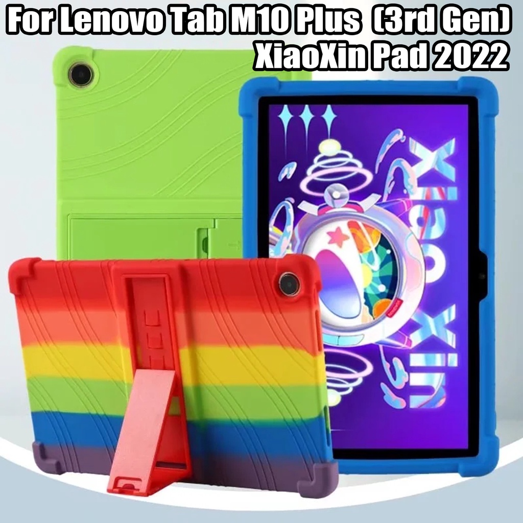 Bao Da Máy Tính Bảng Silicon Mềm Dày Chống Sốc Cho Lenovo XiaoXin Pad 2022 10.61 " Tab M10 Plus (3rd Gen) TB125 TB-125FU TB128 TB-128FU TB-128XU Ốp