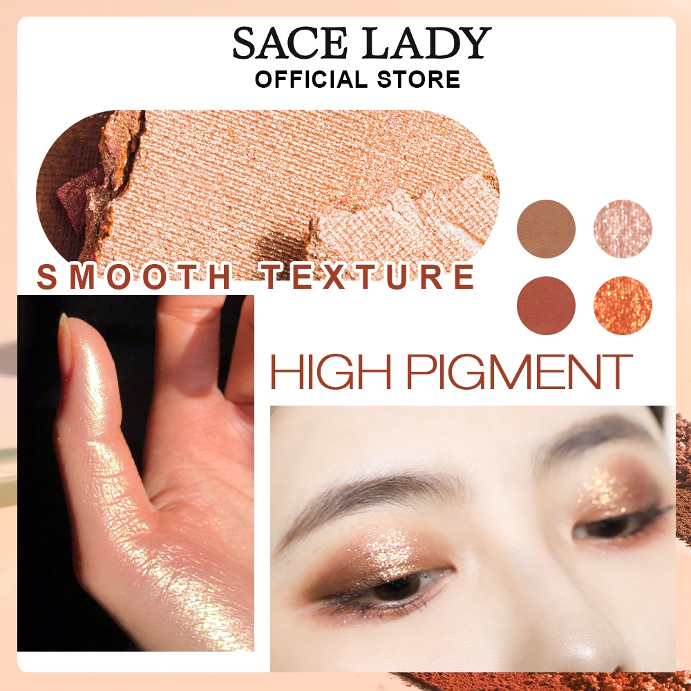Phấn mắt SACE LADY nhũ kim tuyến dạng lỏng 2.5g